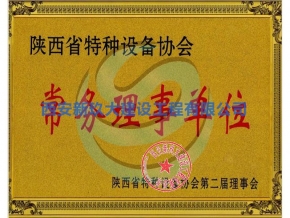 陜西省特種設備協(xié)會常務理事單位